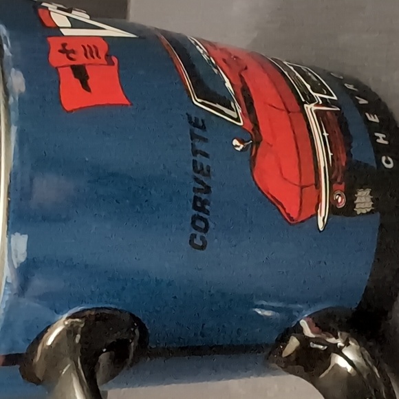 General Motors,Open Road Corvette Stingray Chevrolet Blue/Red Coffee Mug. - Picture 4 of 9